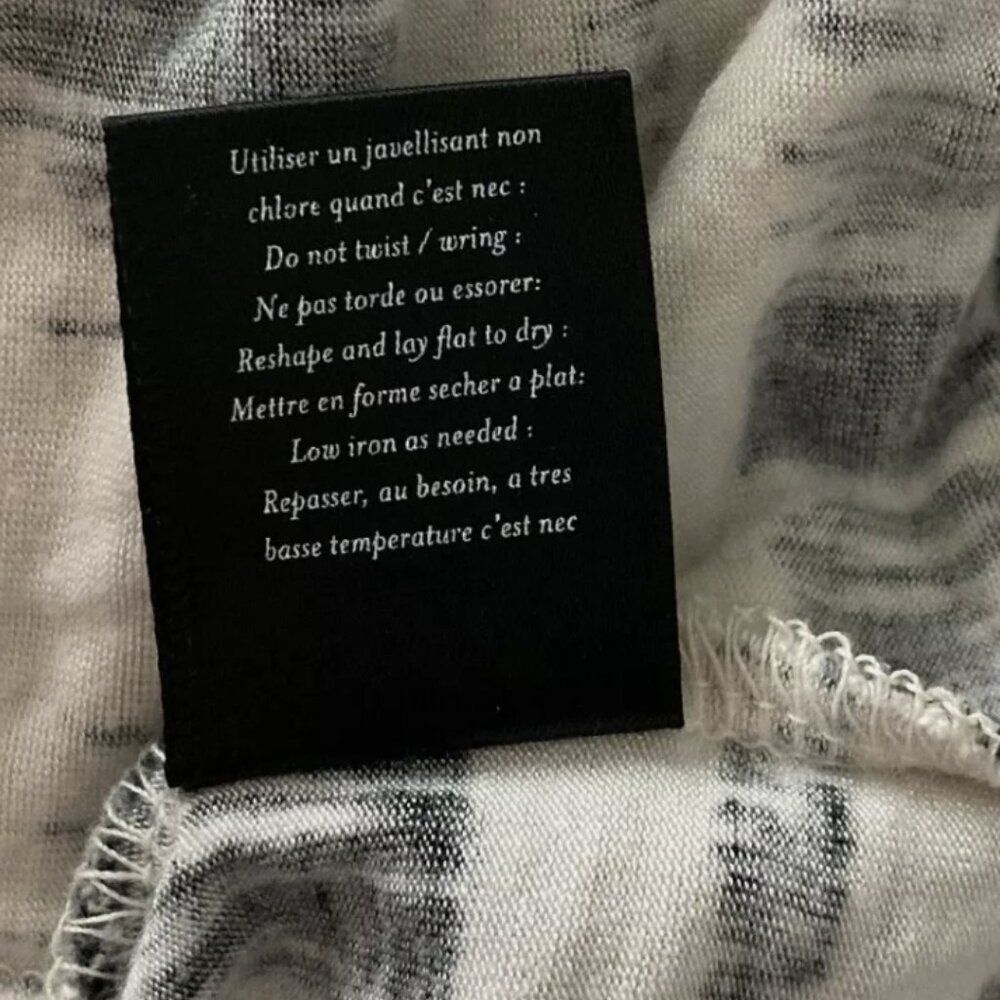 Anthropologie Deletta Dress Small Black White Striped abstract Jersey Stretch S - Picture 9 of 10